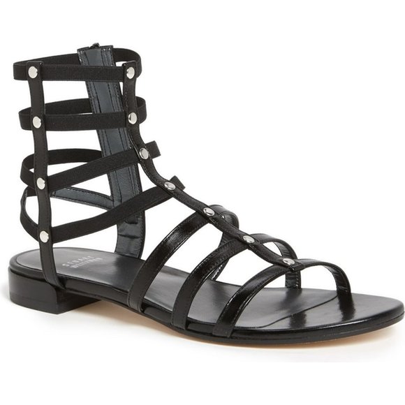 Stuart Weitzman Shoes - Stuart Weitzman Black "Caesar" Gladiator Sandal